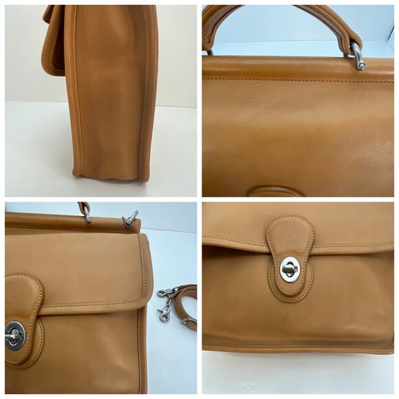 Vintage Coach Willis Bag 9927 Camel 2003 - Picture 7 of 10